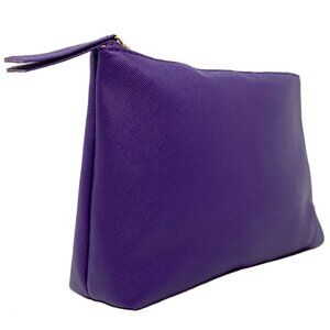 Grape colored cosmetic bag